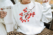 Watercolor Winter Berry Christmas Se, an Illustration by Sublimation Artist (Thumbnail 4 of 6)