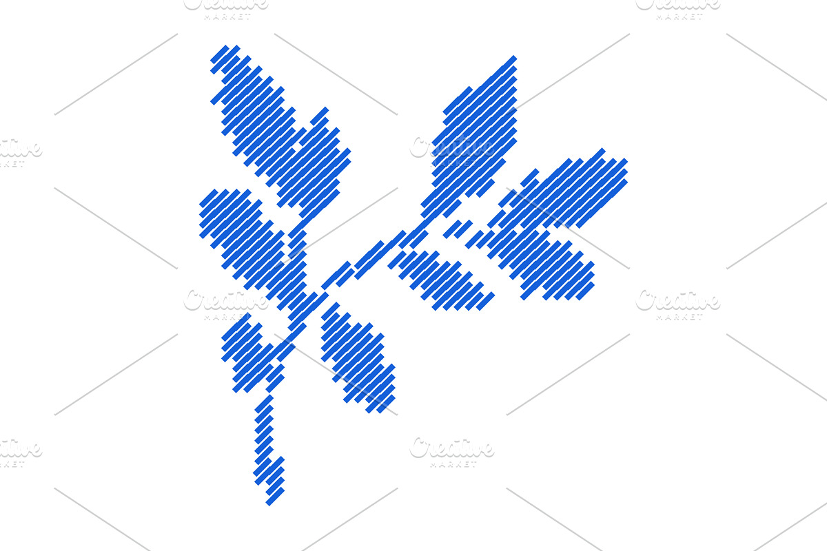 Striped Leaf Botanical Pattern, a Decorative Illustration by Design Store (Photo 3 of 3)