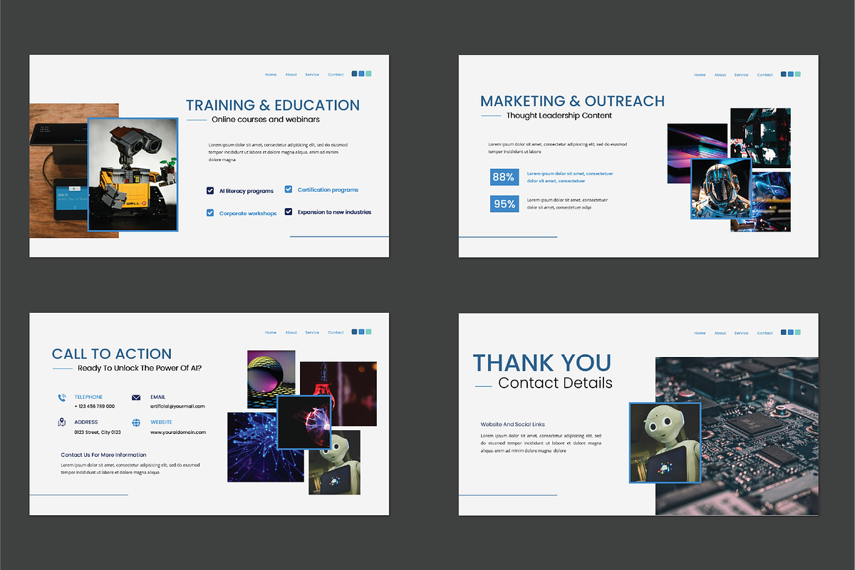 Tropica Artificial Intelligence, a Presentation Template by Caprio Studio (Photo 4 of 4)