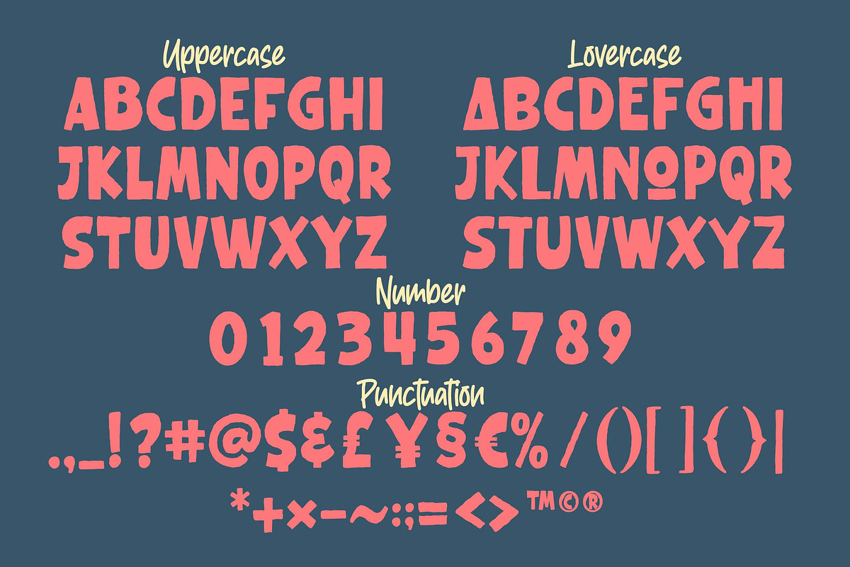 Elonic a Quirky Handmade Font, a Sans Serif Font by Blankids Studio (Photo 4 of 9)