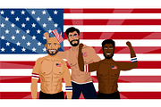 USA 4th of july, a Seasonal Illustration by foxndeer (Thumbnail 2 of 4)