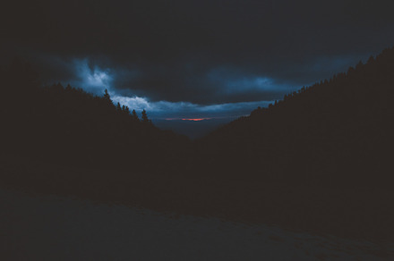 Dark mountain mornings stock photo containing nature and mountains