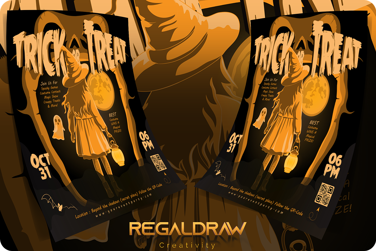 Halloween Flyer Template, a Flyer Template by regalDRAW (Photo 2 of 3)