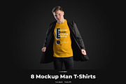 8 Mockup T-Shirt In a Black Mantle, a Shirt Mockup by Grow Design Craft Studio (Thumbnail 1 of 6)