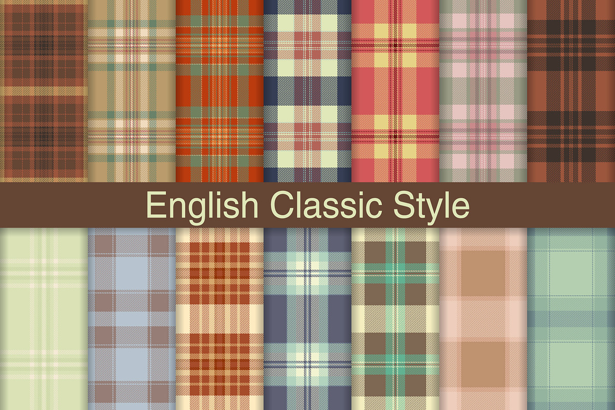 #161 English Classic Style, a Pattern Graphic by Plaid4You (Photo 1 of 5)