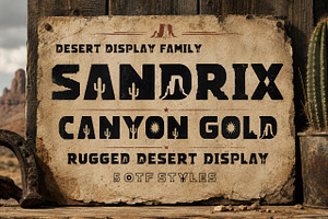 SANDRIX Western Desert Font Family