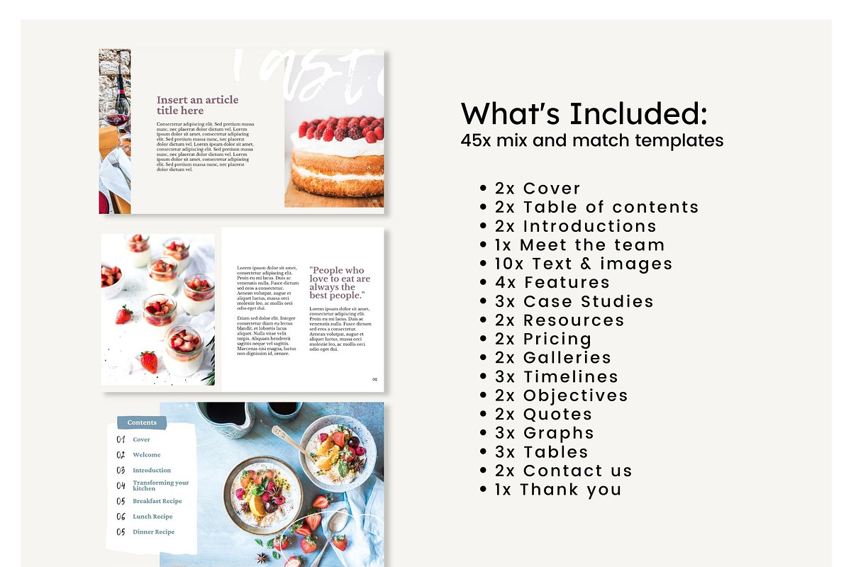 Food Webinar, Course, Presentation, a Presentation Template by Cultive Creative (Photo 3 of 11)
