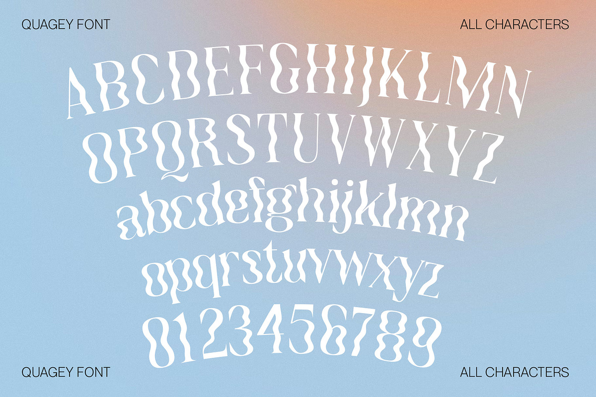 Quagey - Psychedelic Typeface, a Serif Font by Craft Supply Co. (Photo 8 of 8)