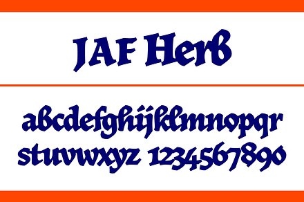 JAF Herb, a Blackletter Font by Just Another Foundry