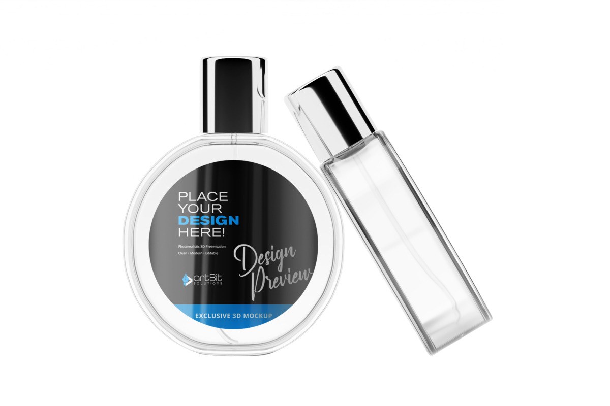 Luxury Cosmetic Bottle Mockup Combo, a Packaging Mockup by artBit Design Studio (Photo 4 of 4)