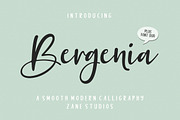 Bergenia Script FONT DUO, a Script Font by Zane Studio (Thumbnail 1 of 8)