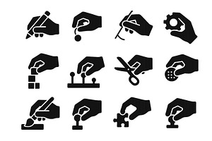 Hand gestures illustrating various, an Illustration by ZinetroN