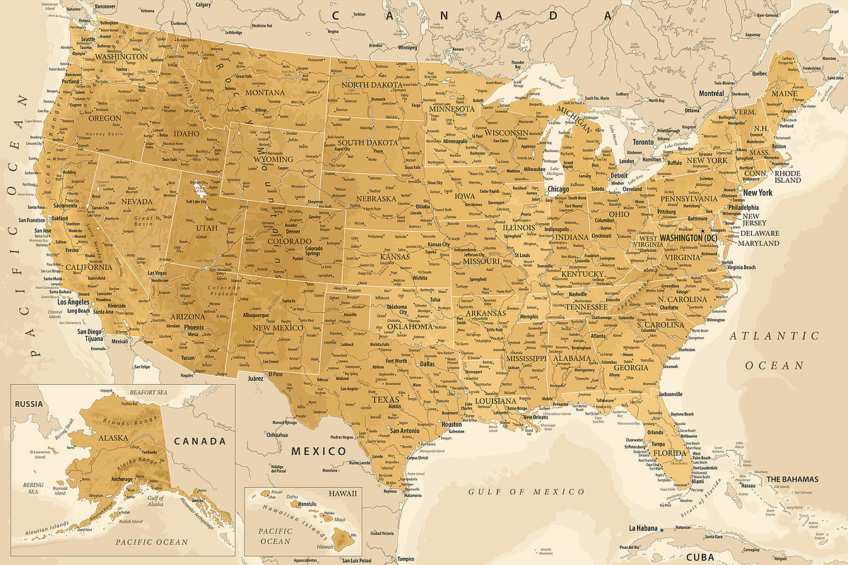 United States Vector Map, a Graphic by PorcuPen Works (Photo 1 of 6)