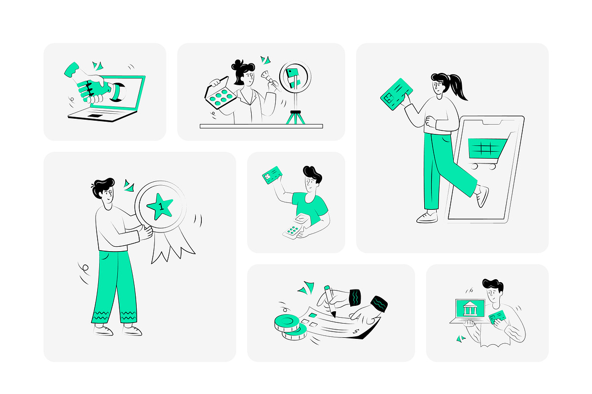 Business Illustrations Bundle, a Finance Illustration by Brickclay (Photo 8 of 19)