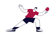 Competitive Sport Players Pack, an Illustration by Lucky Shop (Thumbnail 2 of 12)