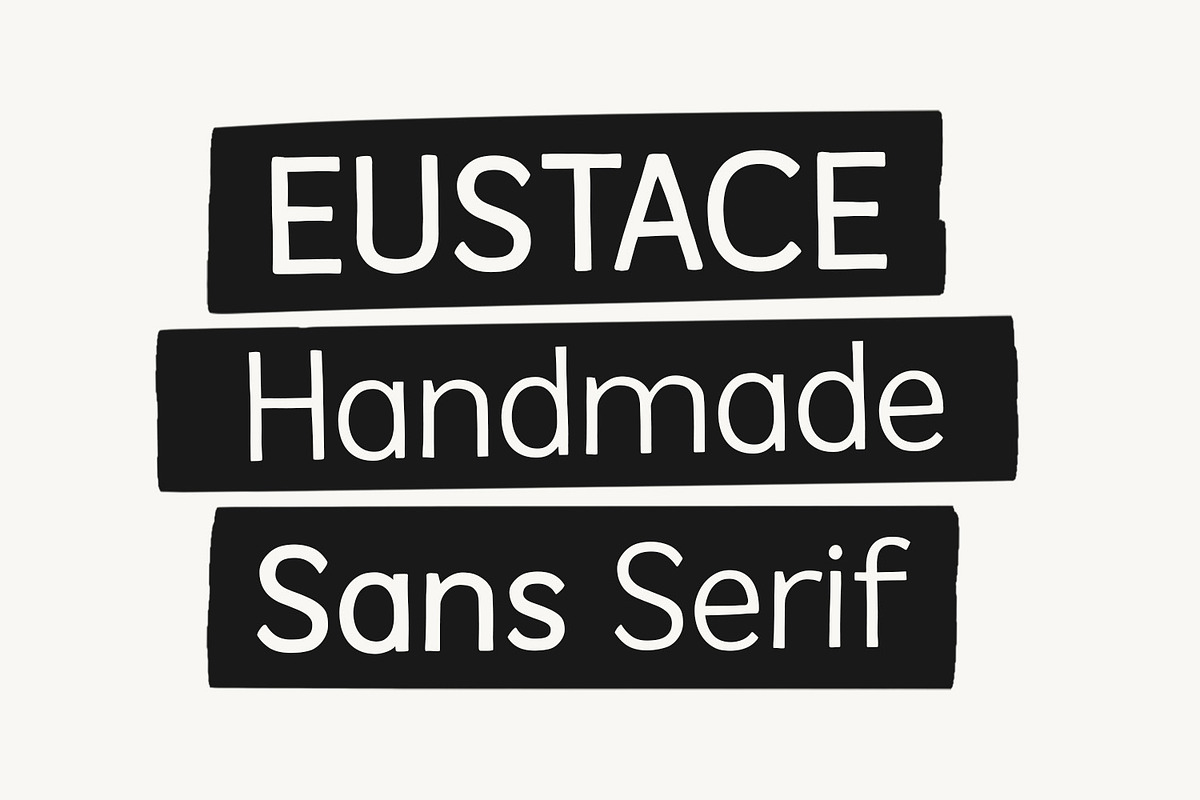 Eustace - Handmade Sans Serif, a Sans Serif Font by Viswell (Photo 1 of 10)
