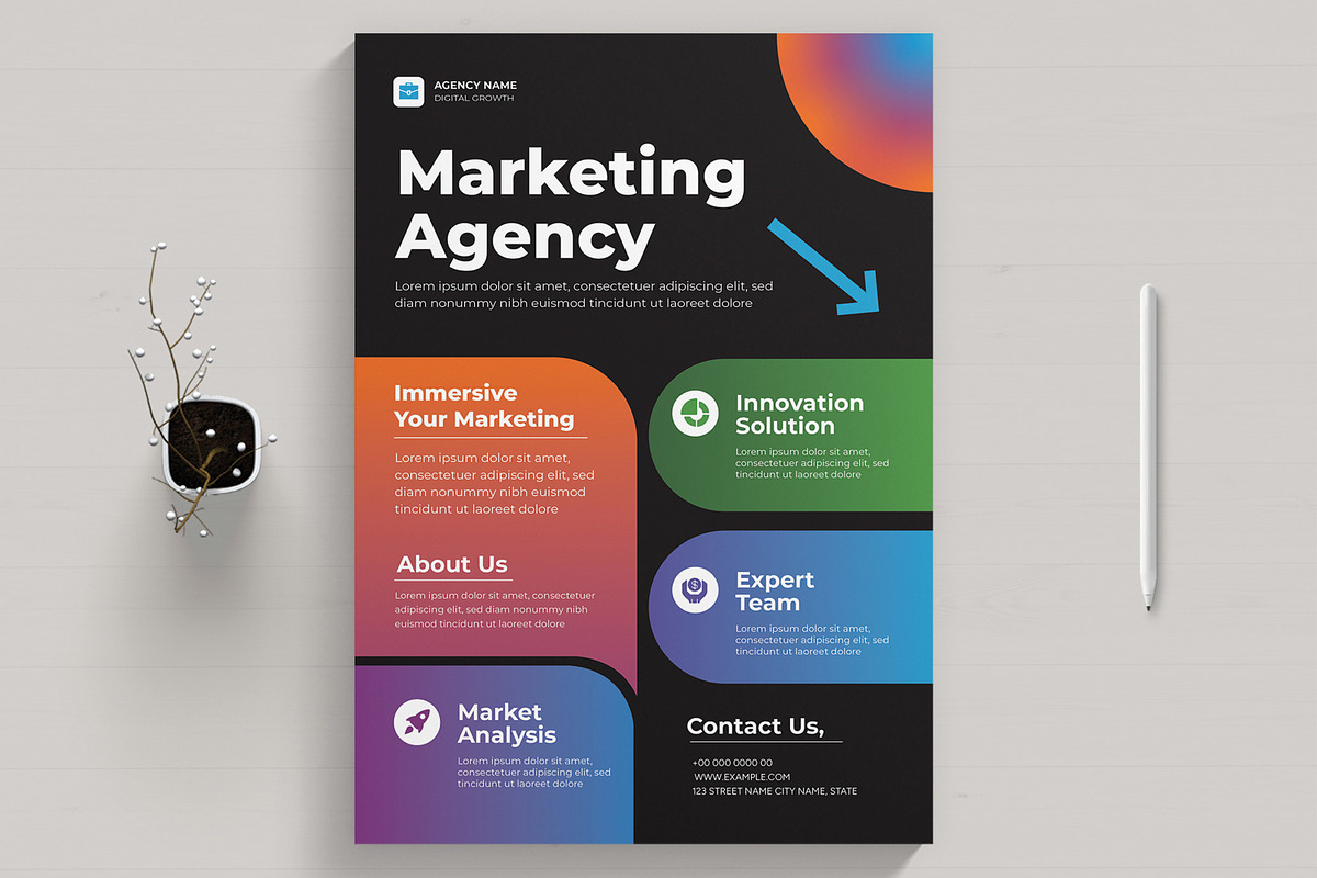 Corporate Business Flyer Design, a Flyer Template by MightyDesign (Photo 1 of 8)