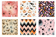 Cute Halloween Digital Papers,, a Pattern Graphic by CreationArt (Thumbnail 3 of 7)