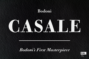 Bodoni Casale - Essentials Package