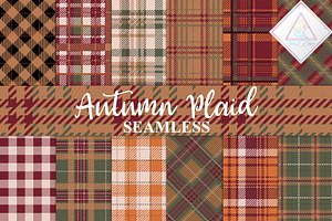 Autumn Plaid Digital Paper