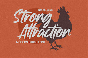 Strong Attraction -Modern Brush Font