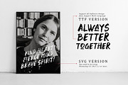 Black Space SVG Font, a Sans Serif Font by Letterhend Studio (Thumbnail 8 of 9)