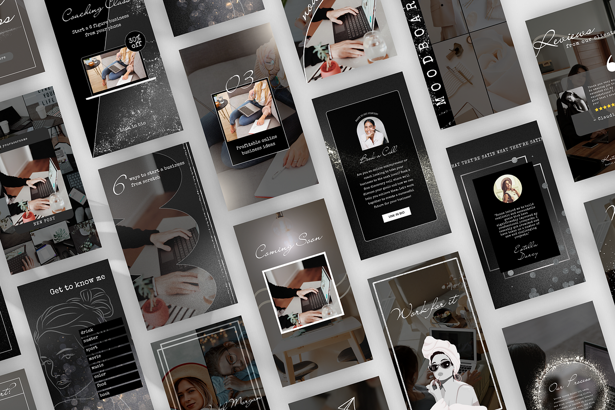 Life Coach Instagram Canva Templates, a Social Media Template by Cosmic Design (Photo 3 of 7)