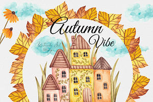 Watercolor Set Autumn Vibe