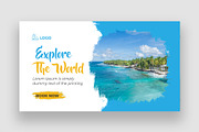 Travel Youtube Thumbnail Bundle, a Social Media Template by Shahjahangdb1 (Thumbnail 4 of 21)