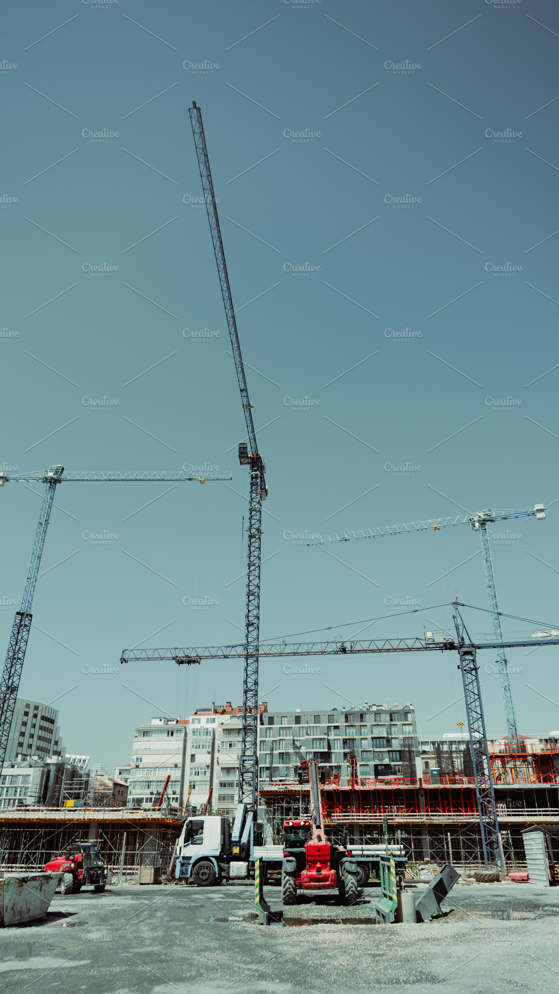 Wide Angle Urban Building Site, an Industrial Photo by SkyNext
