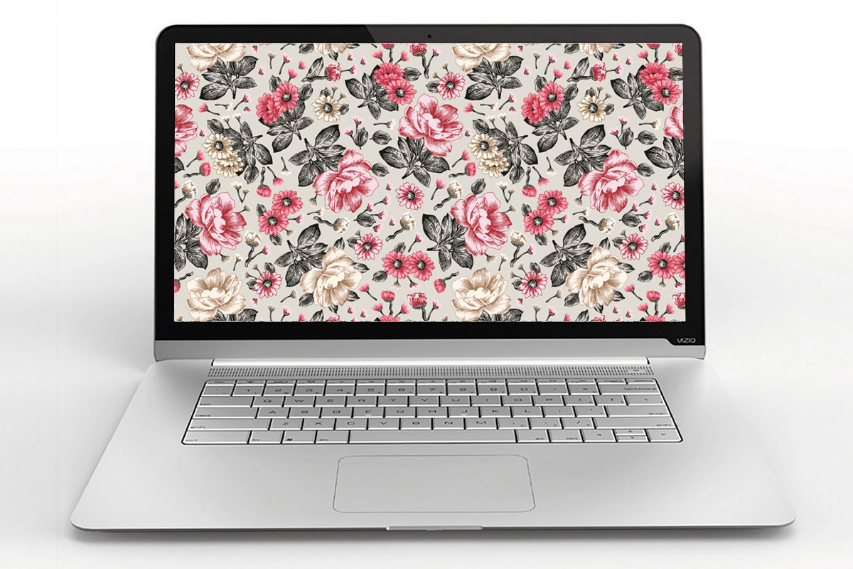 Seamless Flowers Peonies Chamomile, a Pattern Graphic by Vintage (Photo 11 of 11)