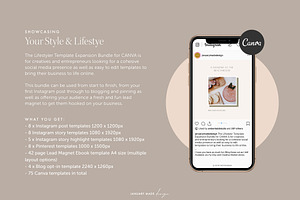CANVA Template Bundle Lifestyler