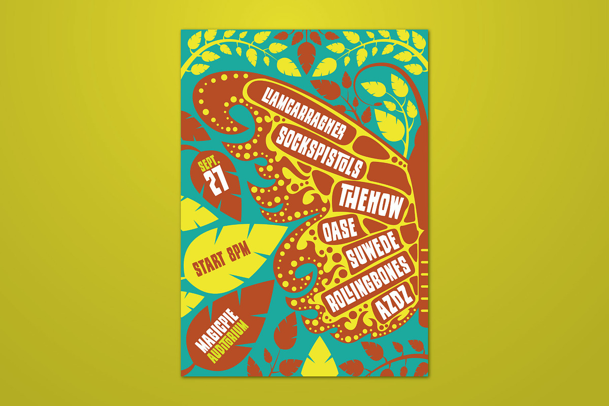 Butterfly Illustrated Flyer, a Flyer Template by ashenterprise (Photo 1 of 3)