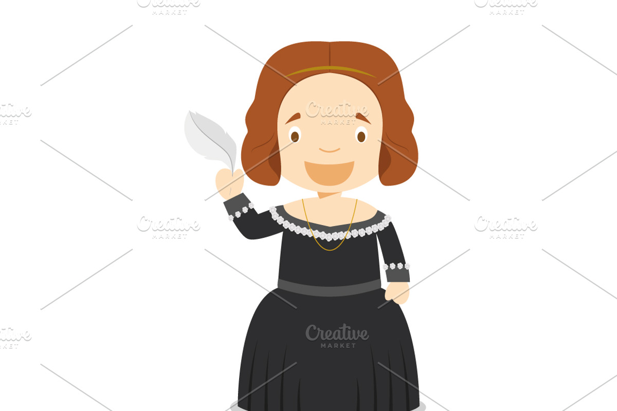 26 Great Writers of History, an Education Illustration by asantosg (Photo 7 of 10)