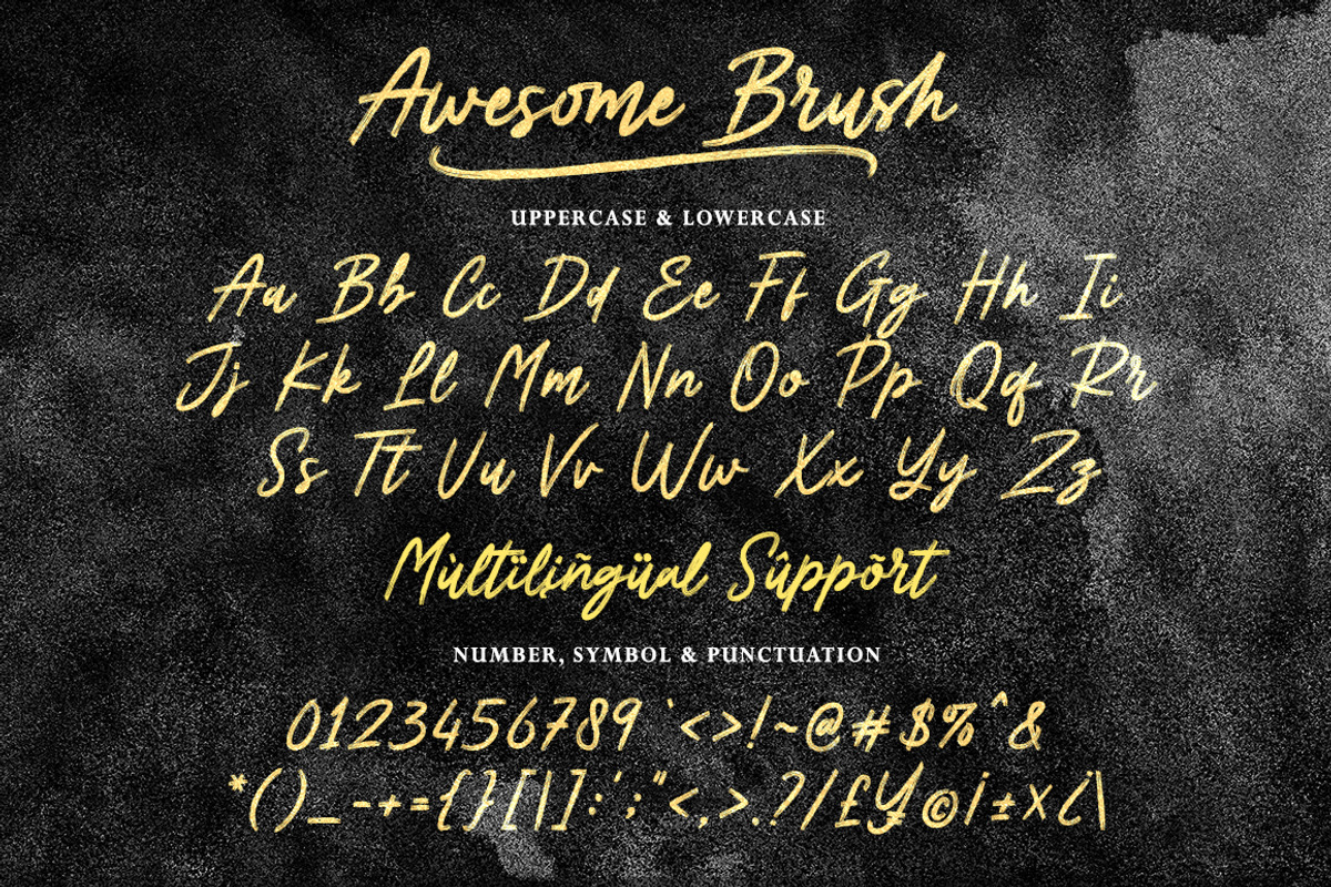 Awesome Brush, a Handwritten Font by Gatype (Photo 6 of 8)