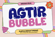 Agtir Bubble - Playful Logo Font, a Sans Serif Font by Nirmana Visual (Thumbnail 1 of 15)