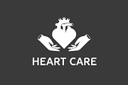 Heart care logo, a Branding & Logo Template by Mir store (Thumbnail 3 of 3)