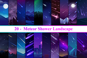 Meteor Shower Landscape