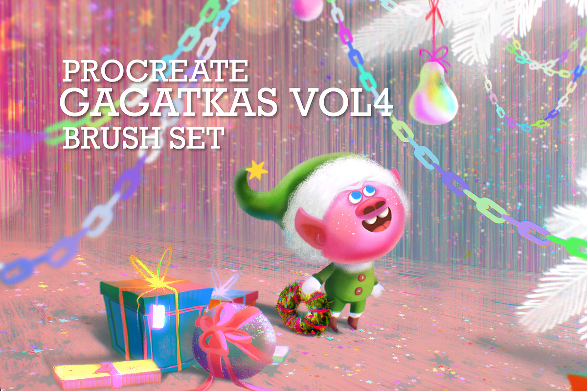 Gagatkas vol4 - 81 PROCREATE brushes, a Brush Add-On by gagatka (Photo 1 of 7)