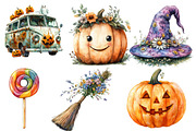 Groovy Halloween Element Clipart, an Illustration by Designworld (Thumbnail 4 of 6)