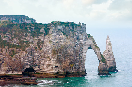 Natural cliff in Etretat, France., a Nature Photo by YuriyB