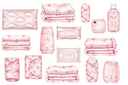 Coquette Baby Girl Nursery Clipart, an Illustration by Stellalunarts (Thumbnail 2 of 3)