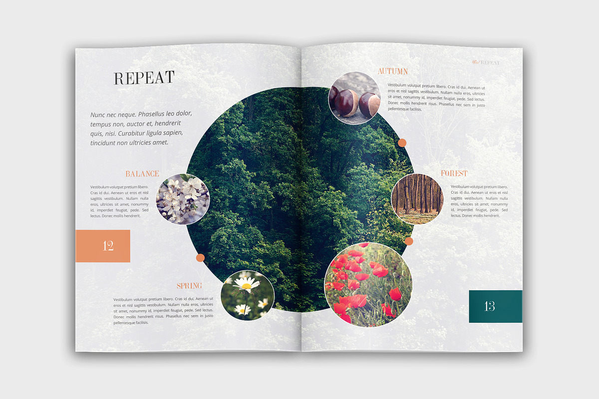 Vintage Nature Booklet, a Brochure Template by velvetmade.designs (Photo 7 of 11)
