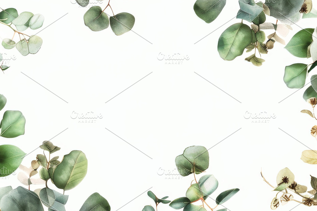99 Frames of green leaves, a Nature Photo by Handmadefont (Photo 62 of 100)