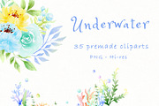 UNDERWATER SEA CLIPART, an Animal Illustration by heyiamalice (Thumbnail 4 of 13)