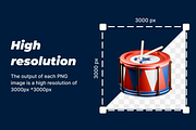 America Independence Day 3d icons, a 3D by Laimmilka (Thumbnail 2 of 4)