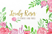 Watercolor,lovely roses, a Decorative Illustration by Autumn Breeze (Thumbnail 1 of 5)