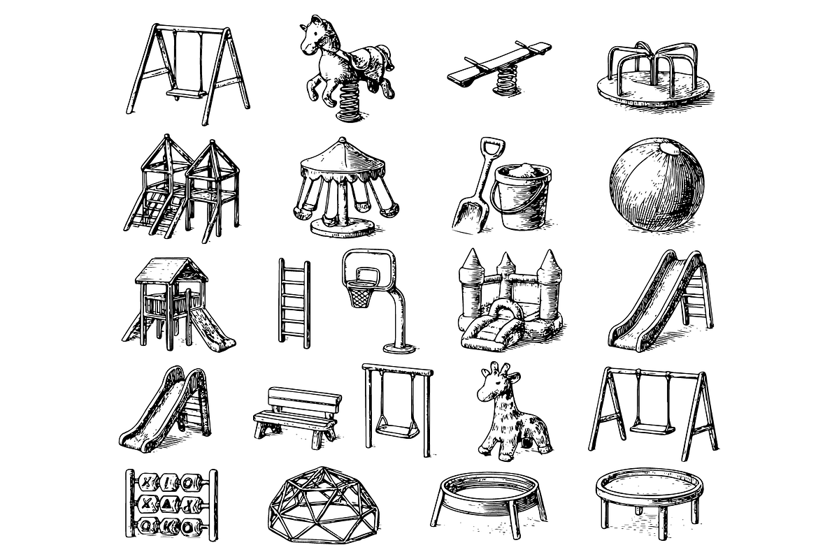 Playground Equipment Collection, an Object Graphic by RT Studio (Photo 2 of 4)