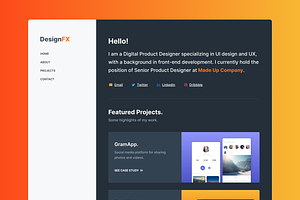 DesignFX — Portfolio Framer Template, a Landing Page Template by zadstudio