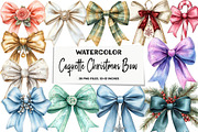 Coquette Christmas Bow Clipart, an Illustration by DreamArtGraphic (Thumbnail 1 of 5)